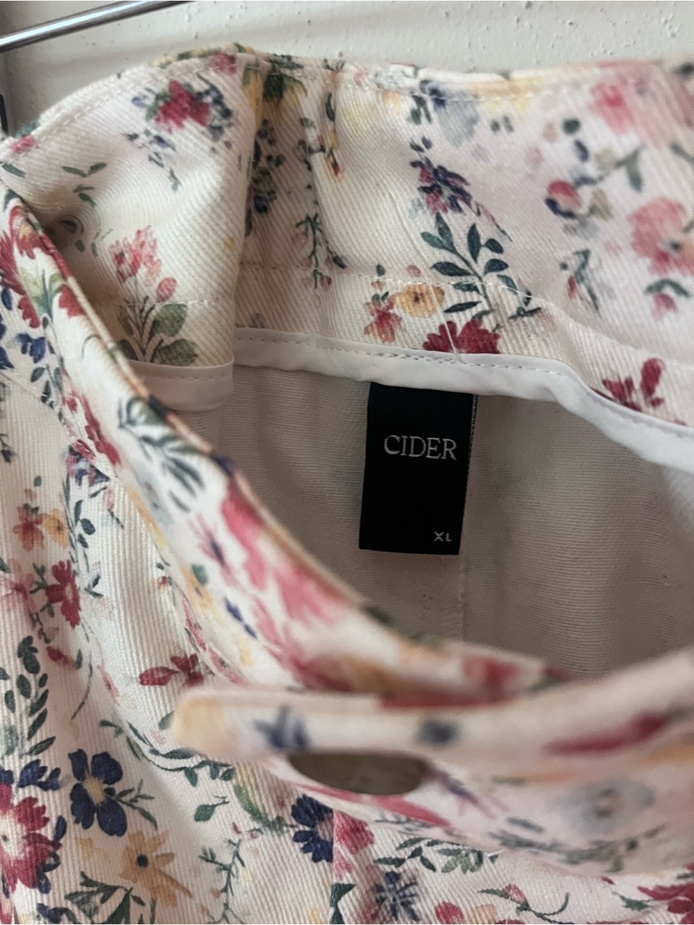 Cider Cream Floral Wide-Leg Pants - Picture 6 of 6
